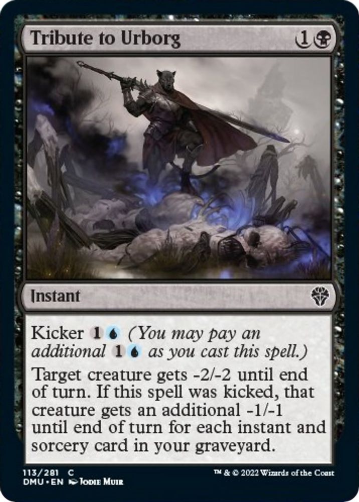 2022 Magic: The Gathering: Dominaria United (DMU) - Tribute to Urborg (#113, Common) (, Near Mint)