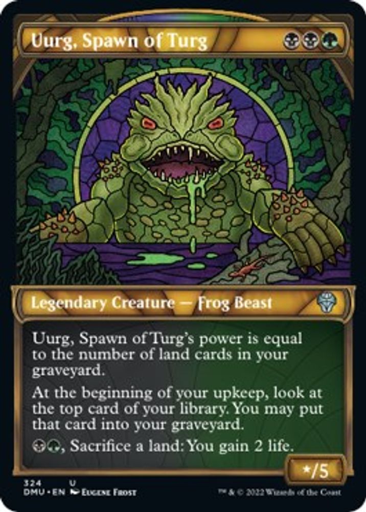 2022 Magic: The Gathering: Dominaria United (DMU) - Uurg Spawn of Turg Showcase (#324, Uncommon) (, Near Mint)