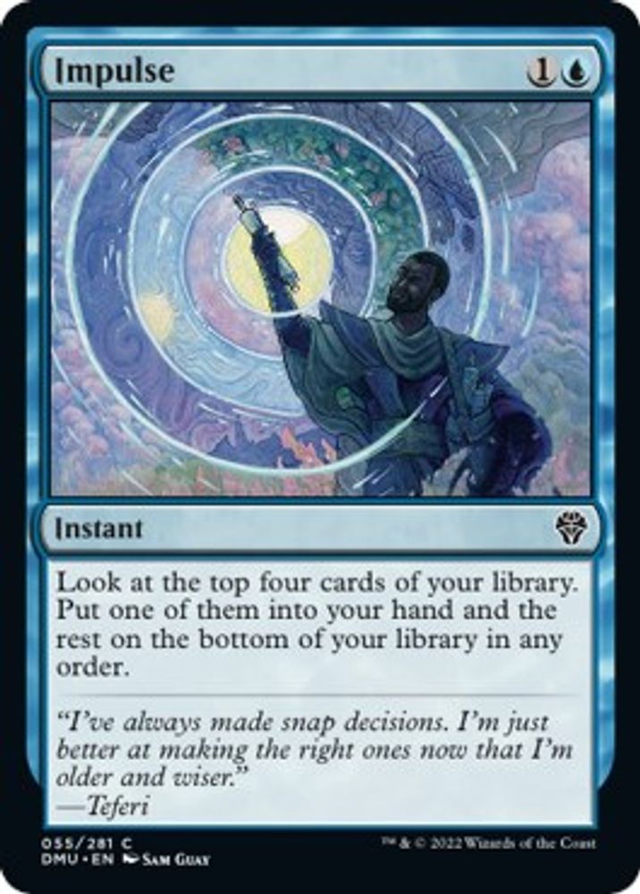 2022 Magic: The Gathering: Dominaria United (DMU) - Impulse (#55, Common) (, Near Mint)