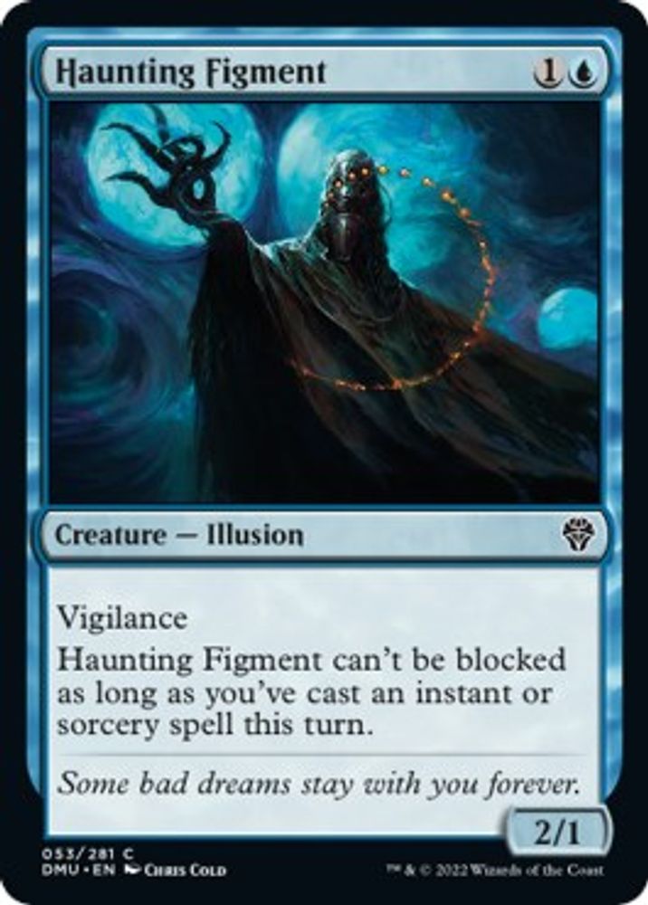 2022 Magic: The Gathering: Dominaria United (DMU) - Haunting Figment (#53, Common) (, Near Mint)