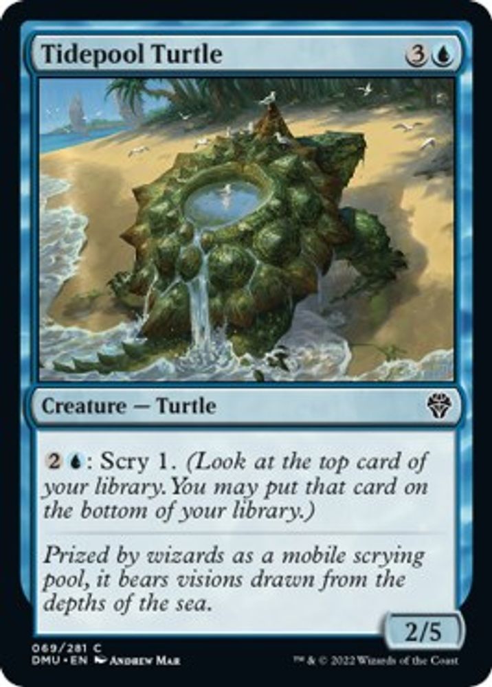 2022 Magic: The Gathering: Dominaria United (DMU) - Tidepool Turtle (#69, Common) (, Near Mint)