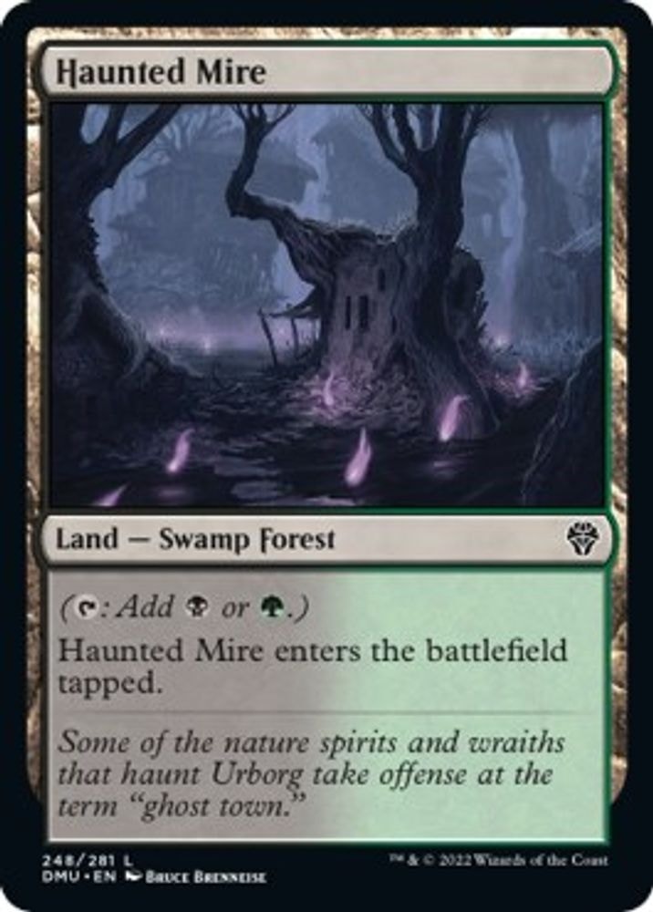 2022 Magic: The Gathering: Dominaria United (DMU) - Haunted Mire (#248, Land) (, Near Mint)