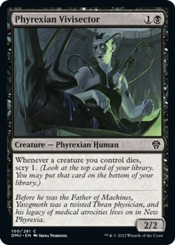 2022 Magic: The Gathering: Dominaria United (DMU) - Phyrexian Vivisector (#100, Common) (, Near Mint)