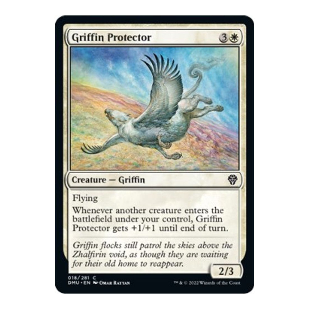 2022 Magic: The Gathering: Dominaria United (DMU) - Griffin Protector (#18, Common) (, Near Mint)
