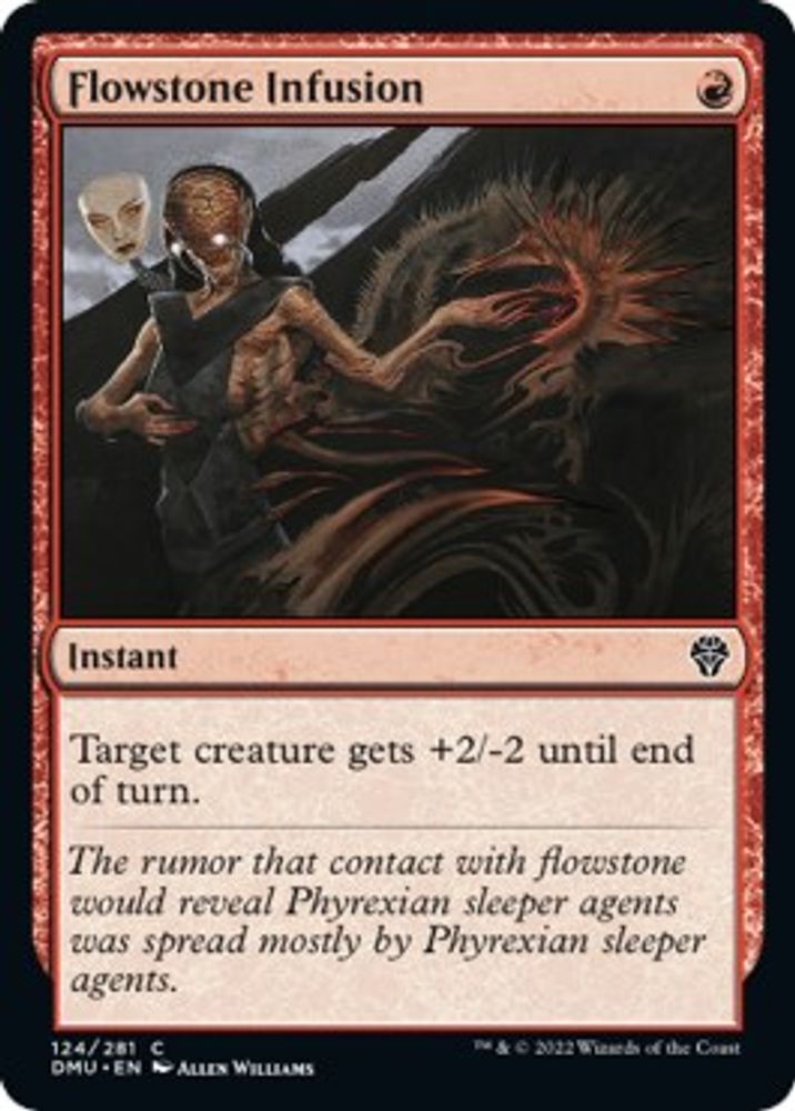 2022 Magic: The Gathering: Dominaria United (DMU) - Flowstone Infusion (#124, Common) (, Near Mint)