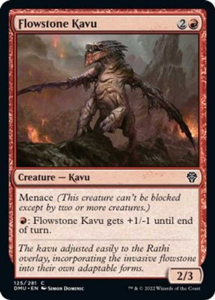 2022 Magic: The Gathering: Dominaria United (DMU) - Flowstone Kavu (#125, Common) (, Near Mint)