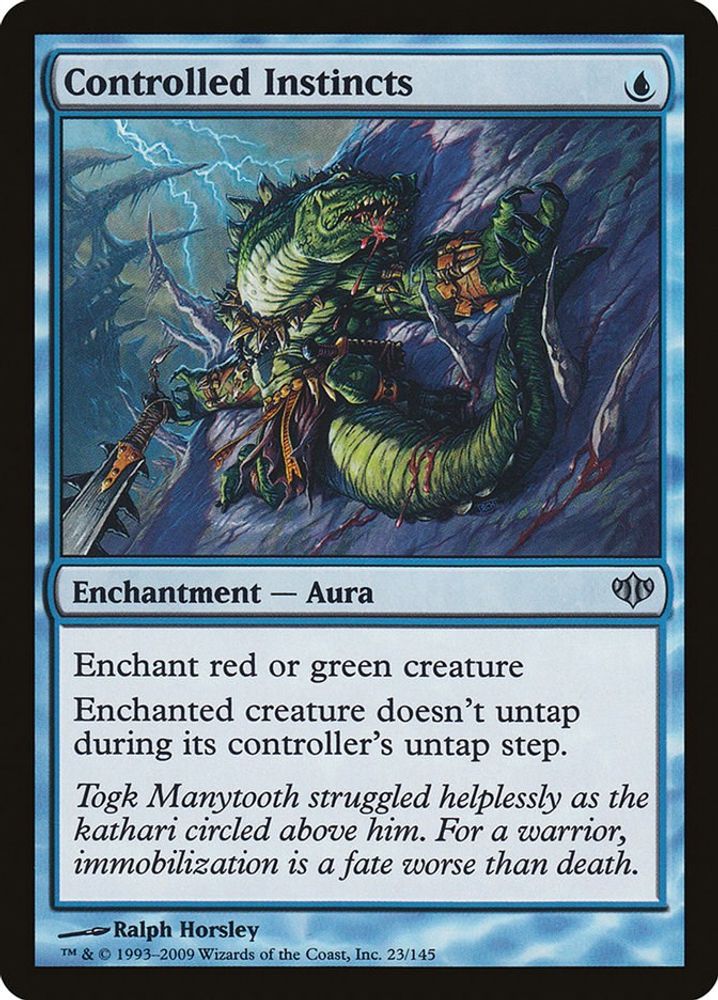 2009 Magic: The Gathering: Conflux (CON) - Controlled Instincts (#23, Uncommon) (, Near Mint)