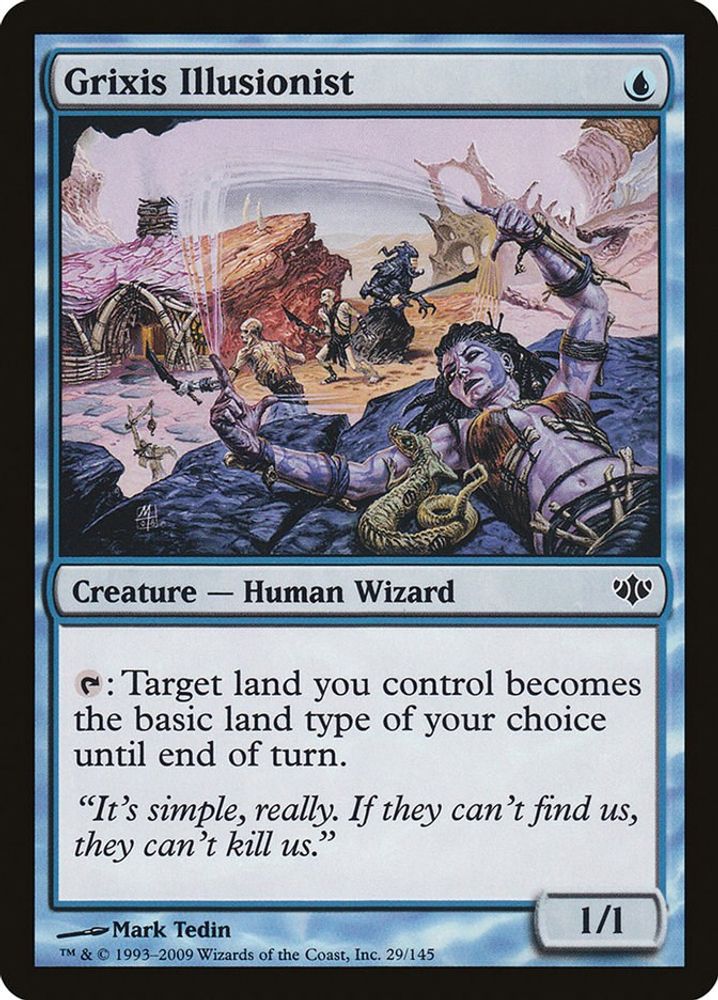 2009 Magic: The Gathering: Conflux (CON) - Grixis Illusionist (#29, Common) (, Near Mint)