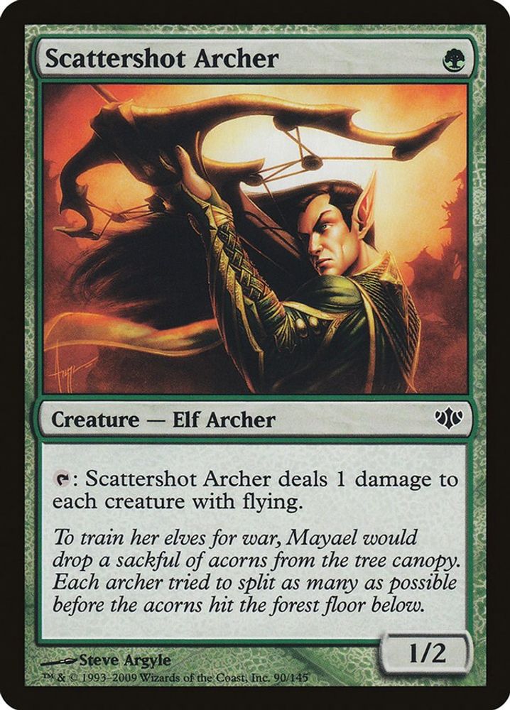 2009 Magic: The Gathering: Conflux (CON) - Scattershot Archer (#90, Common) (, Near Mint)
