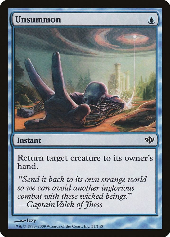 2009 Magic: The Gathering: Conflux (CON) - Unsummon (#37, Common) (, Near Mint)