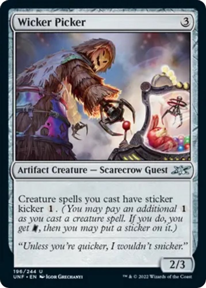 2022 Magic: The Gathering: Unfinity (UNF) - Wicker Picker (#196, Uncommon) (, Near Mint)