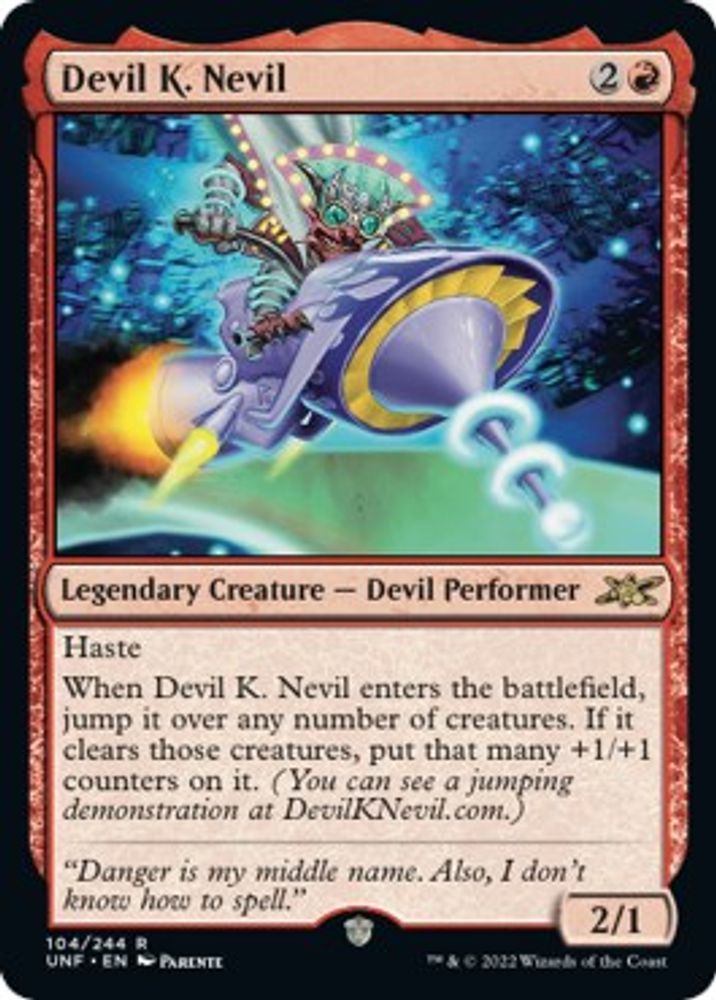 2022 Magic: The Gathering: Unfinity (UNF) - Devil K Nevil (#104, Rare)