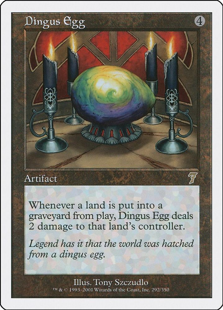 2001 Magic: The Gathering: 7th Edition (7ED) - Dingus Egg (#292★, Rare) (, Near Mint)