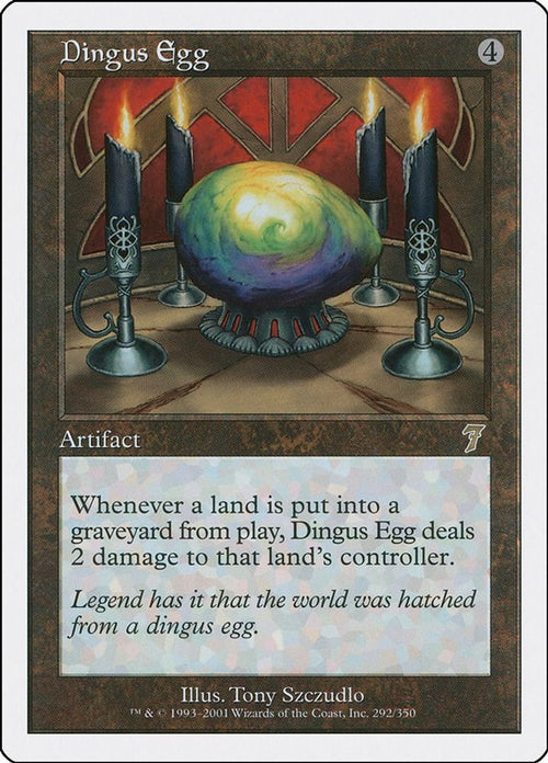 2001 Magic: The Gathering: 7th Edition (7ED) - Dingus Egg (#292★, Rare) (, Near Mint)