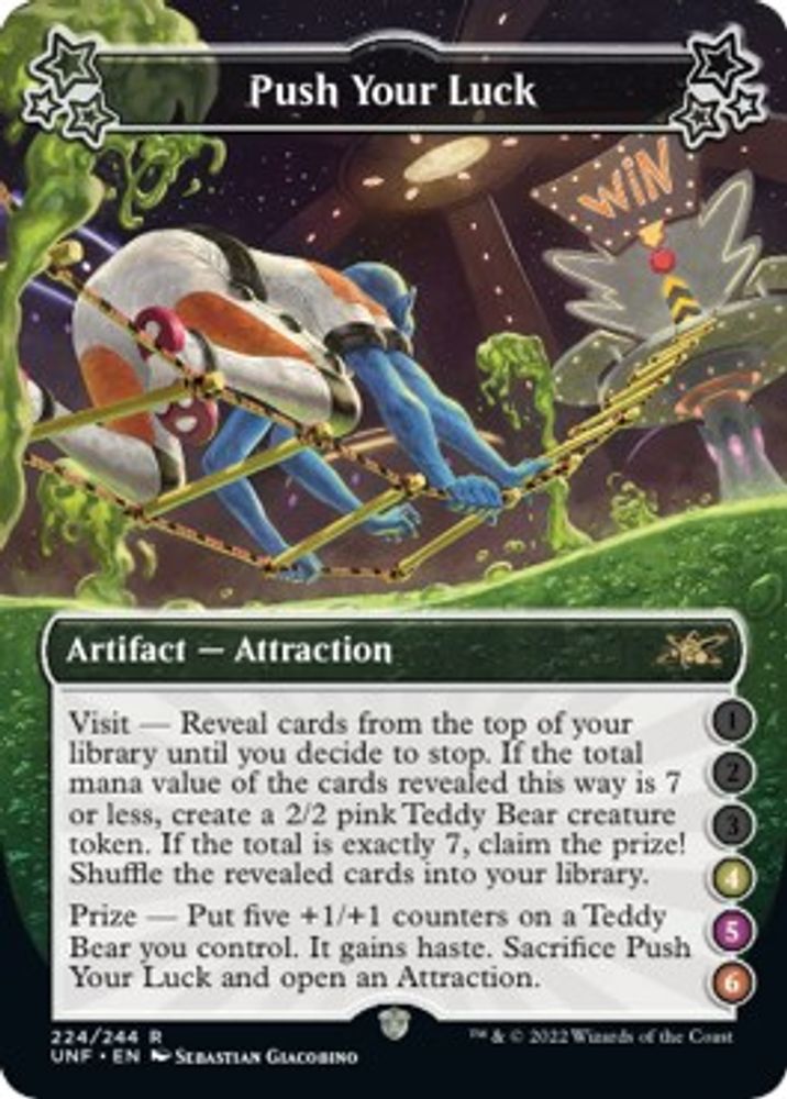 2022 Magic: The Gathering: Unfinity (UNF) - Push Your Luck 4 5 6 (#224b, Rare) (, Near Mint)