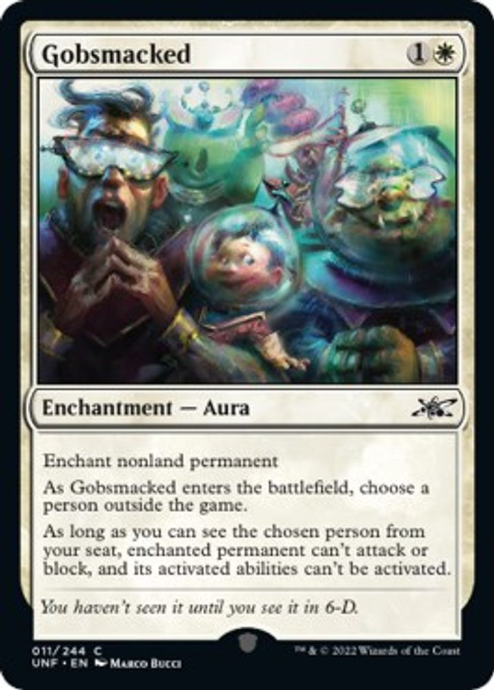 2022 Magic: The Gathering: Unfinity (UNF) - Gobsmacked (#11, Common) (, Near Mint)