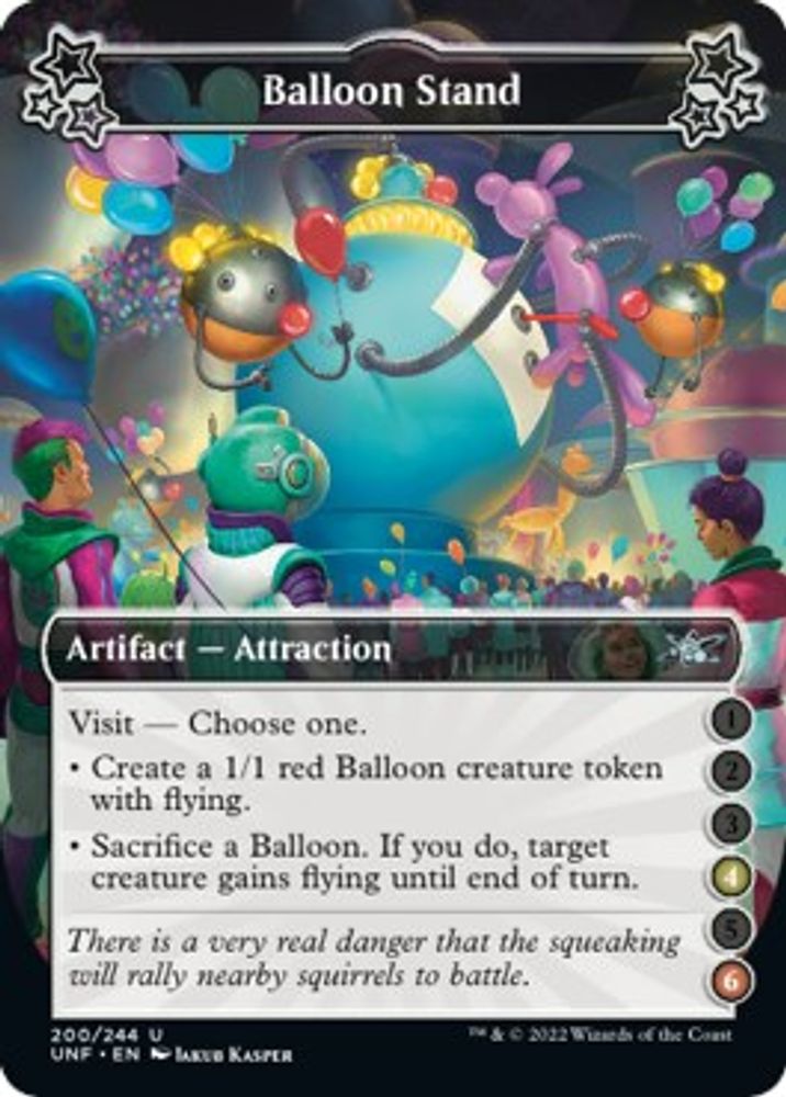 2022 Magic: The Gathering: Unfinity (UNF) - Balloon Stand 4 6 (#200c, Uncommon) (, Near Mint)