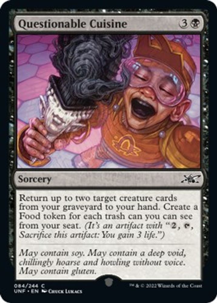 2022 Magic: The Gathering: Unfinity (UNF) - Questionable Cuisine (#84, Common) (, Near Mint)