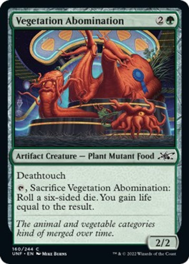 2022 Magic: The Gathering: Unfinity (UNF) - Vegetation Abomination (#160, Common) (, Near Mint)