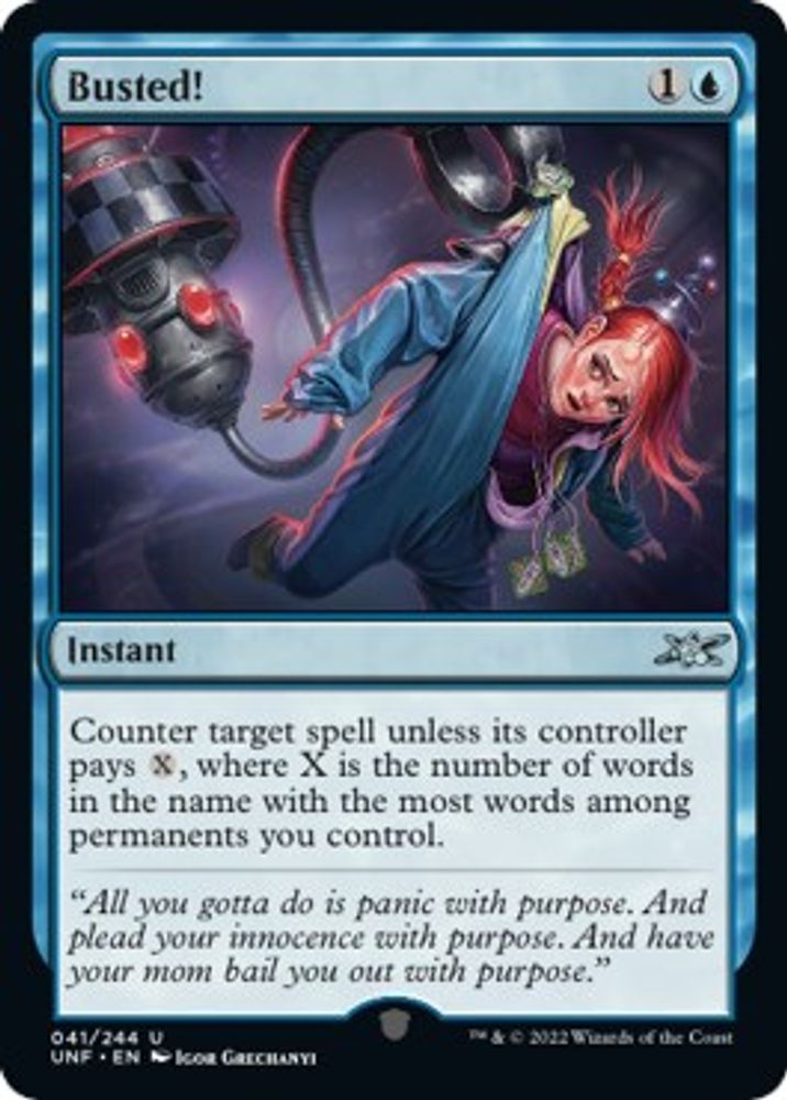 2022 Magic: The Gathering: Unfinity (UNF) - Busted (#41, Uncommon) (, Near Mint)