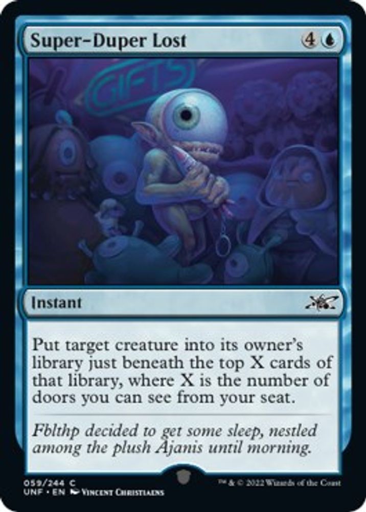 2022 Magic: The Gathering: Unfinity (UNF) - Super Duper Lost (#59, Common) (, Near Mint)