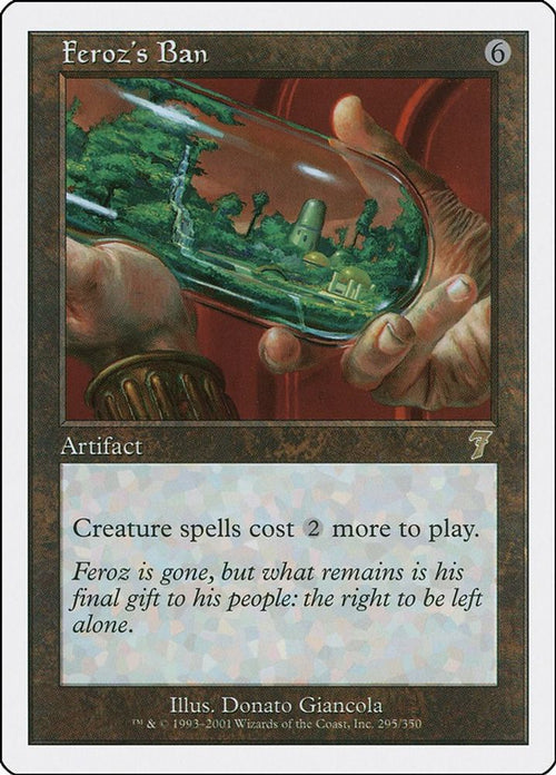 2001 Magic: The Gathering: 7th Edition (7ED) - Ferozs Ban (#295★, Rare) (, Near Mint)