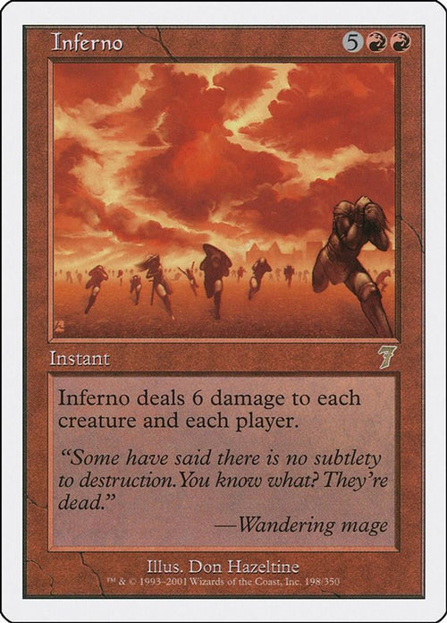 2001 Magic: The Gathering: 7th Edition (7ED) - Inferno (#198★, Rare) (, Near Mint)