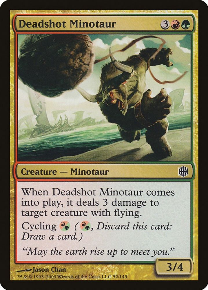 2009 Magic: The Gathering: Alara Reborn (ARB) - Deadshot Minotaur (#52, Common) (, Near Mint)