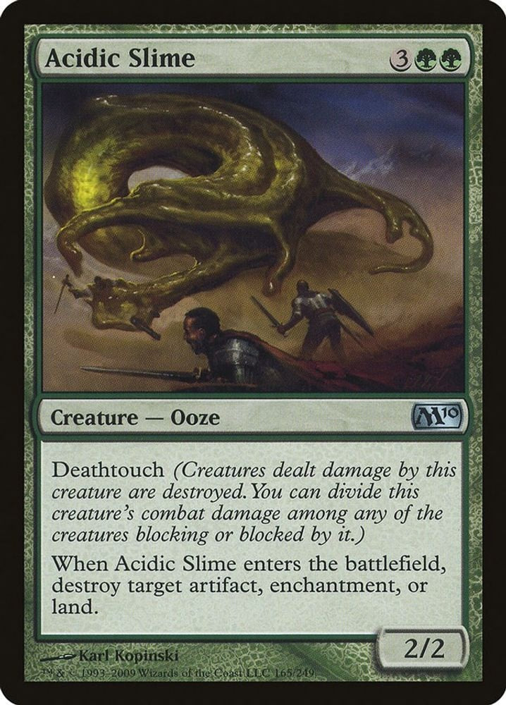 2009 Magic: The Gathering: Magic 2010 (M10) (M10) - Acidic Slime (#165, Uncommon) (, Near Mint)