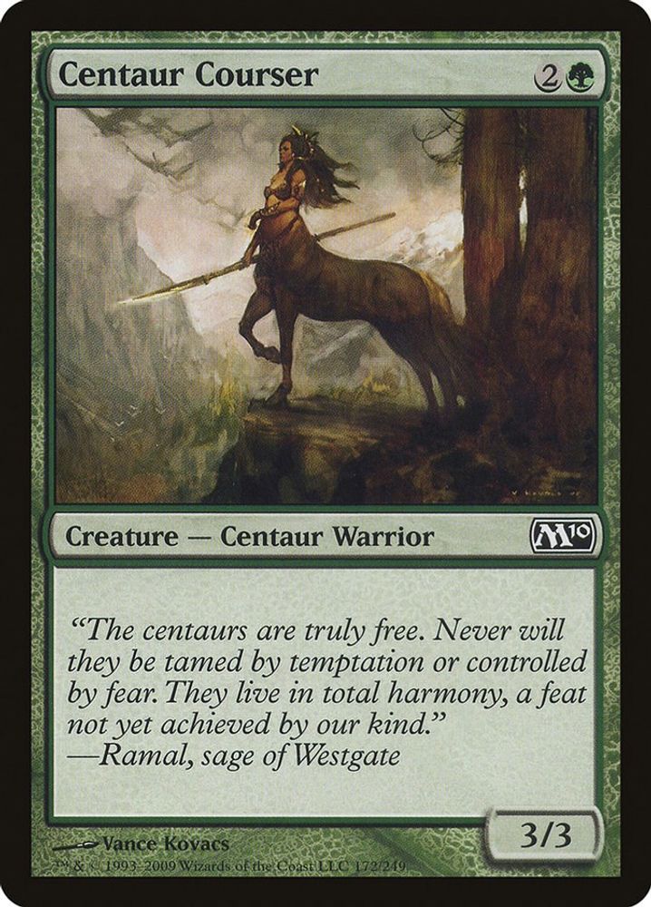 2009 Magic: The Gathering: Magic 2010 (M10) (M10) - Centaur Courser (#172, Common) (, Near Mint)