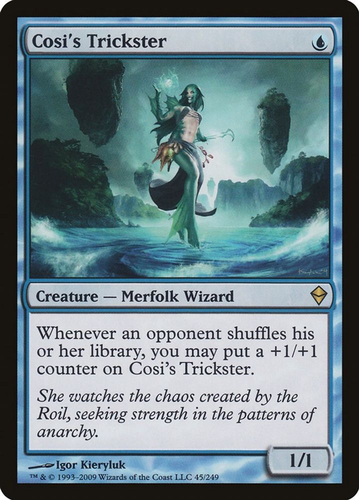2009 Magic: The Gathering: Zendikar (ZEN) - Cosis Trickster (#45, Rare) (, Near Mint)