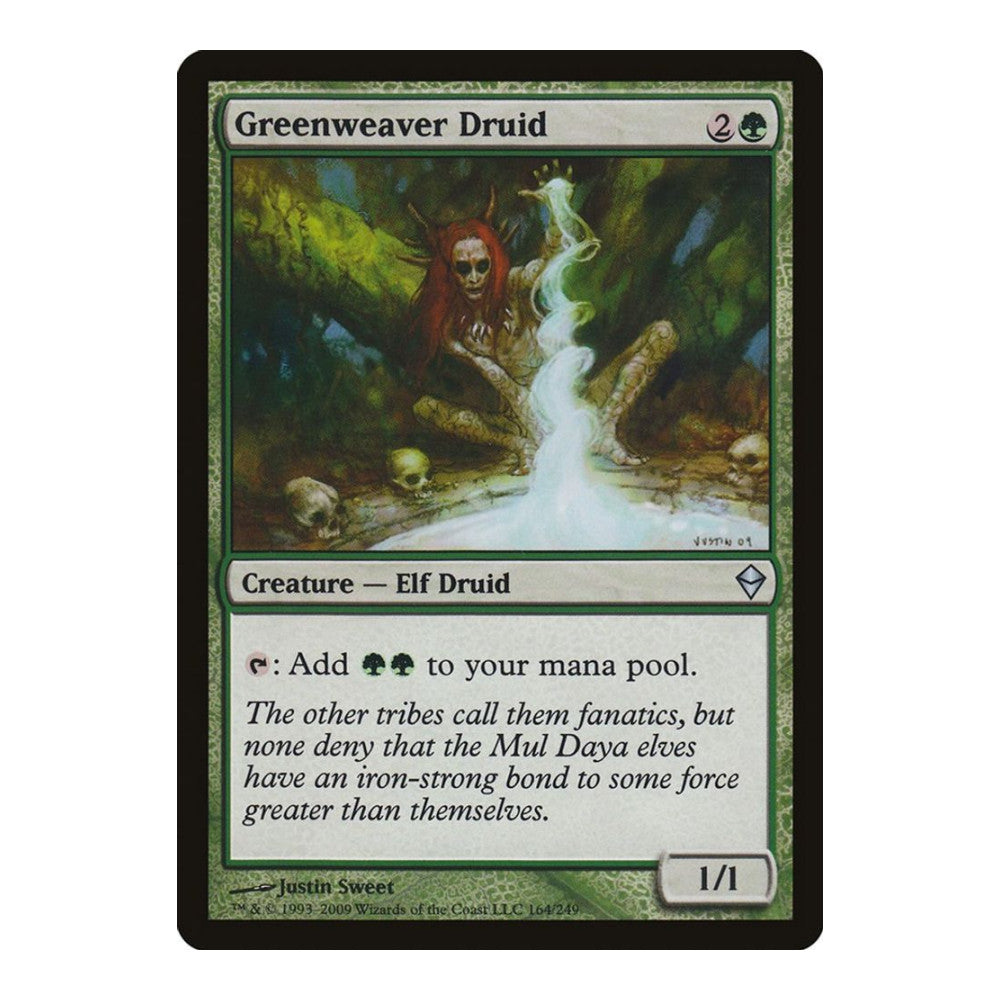 2009 Magic: The Gathering: Zendikar (ZEN) - Greenweaver Druid (#164, Uncommon) (, Near Mint)