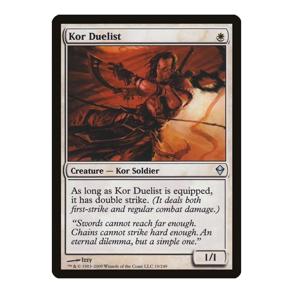2009 Magic: The Gathering: Zendikar (ZEN) - Kor Duelist (#19, Uncommon) (, Near Mint)