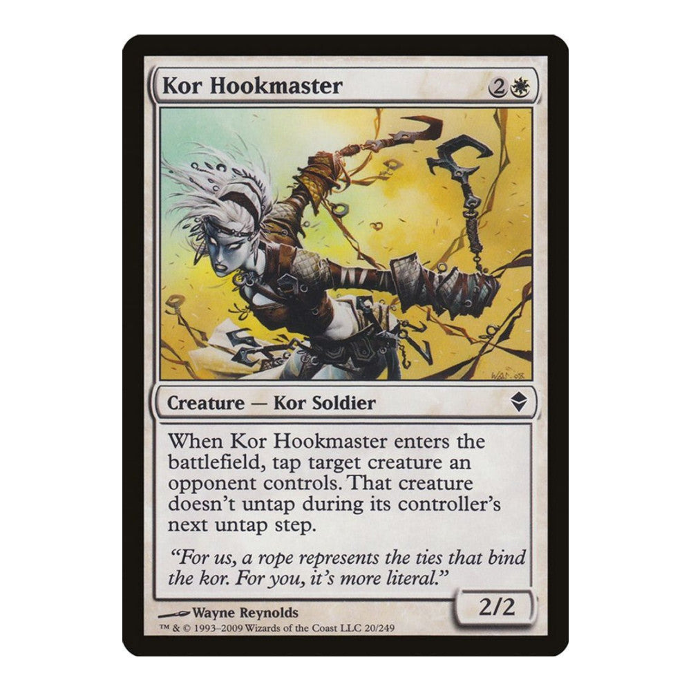 2009 Magic: The Gathering: Zendikar (ZEN) - Kor Hookmaster (#20, Common) (, Near Mint)