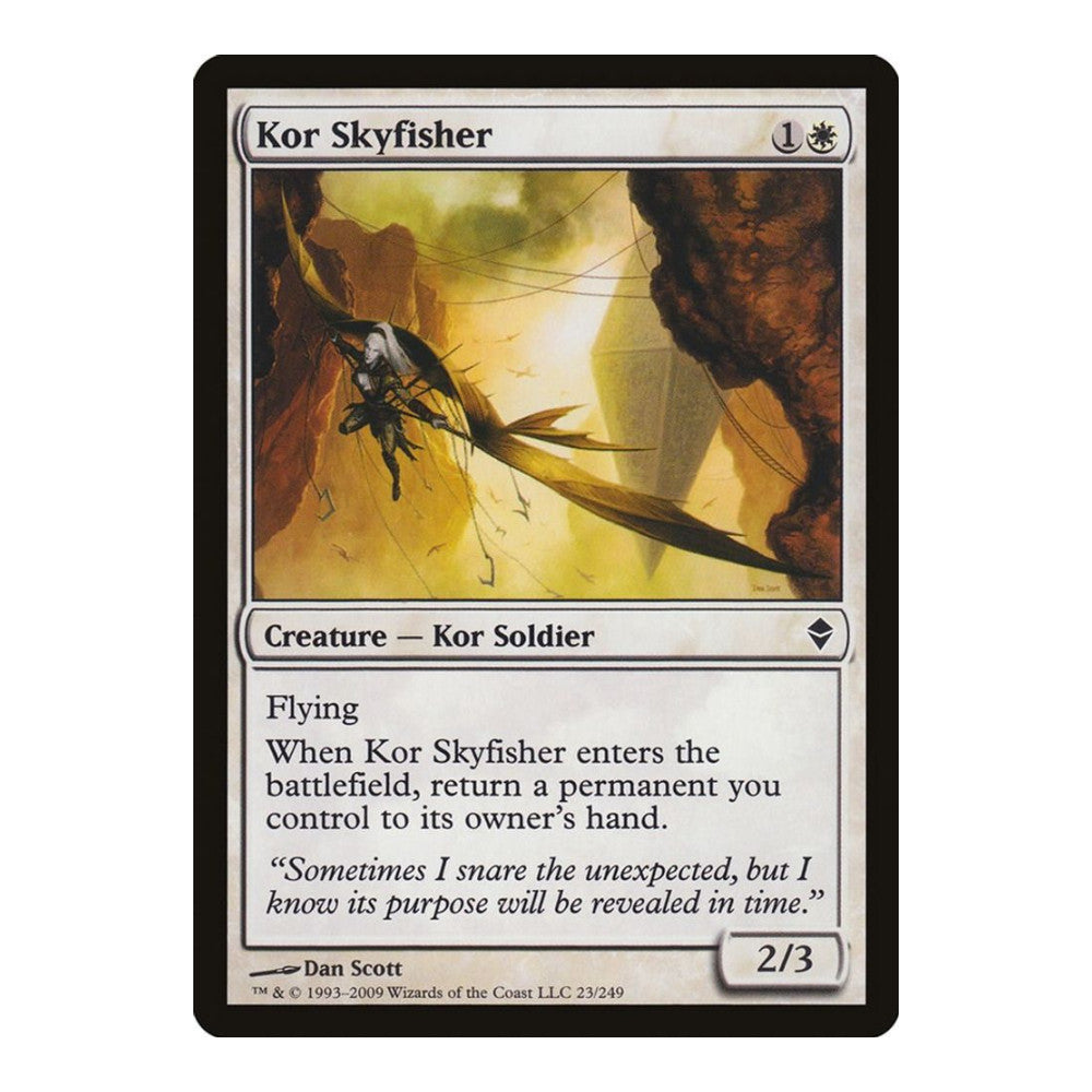 2009 Magic: The Gathering: Zendikar (ZEN) - Kor Skyfisher (#23, Common) (, Near Mint)