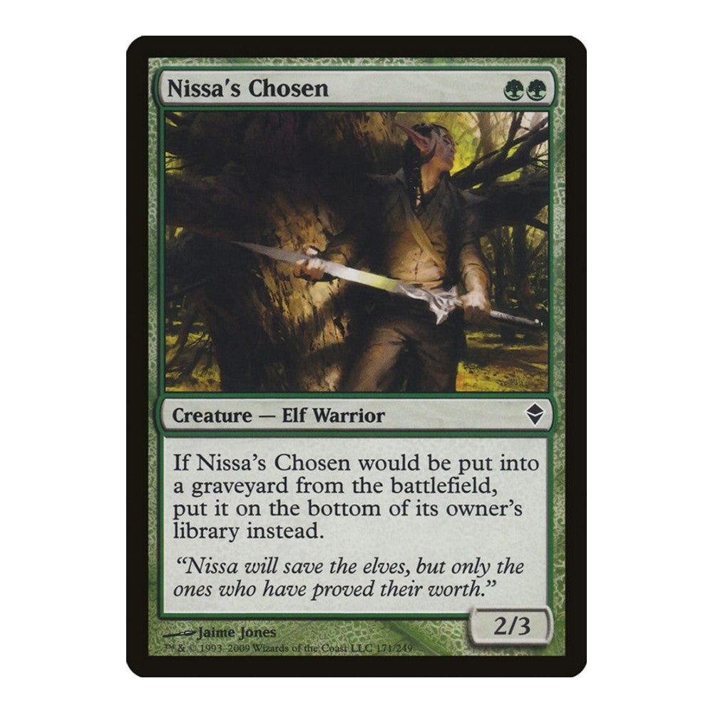 2009 Magic: The Gathering: Zendikar (ZEN) - Nissas Chosen (#171, Common) (, Near Mint)