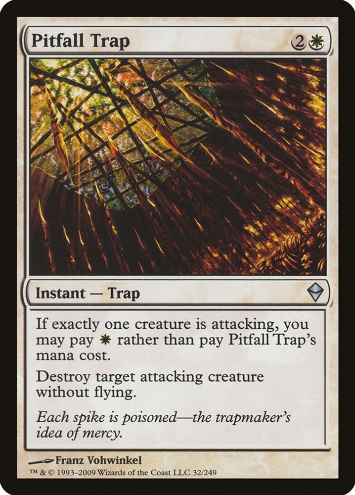 2009 Magic: The Gathering: Zendikar (ZEN) - Pitfall Trap (#32, Uncommon) (, Near Mint)
