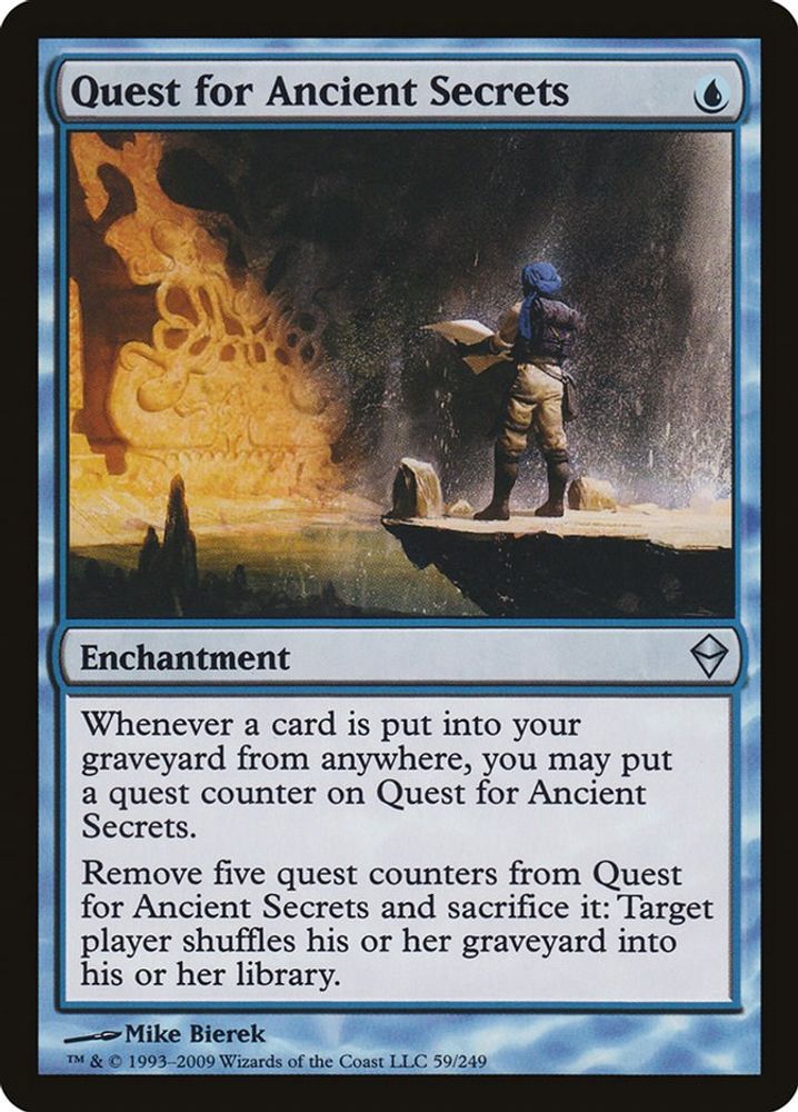 2009 Magic: The Gathering: Zendikar (ZEN) - Quest for Ancient Secrets (#59, Uncommon) (, Near Mint)