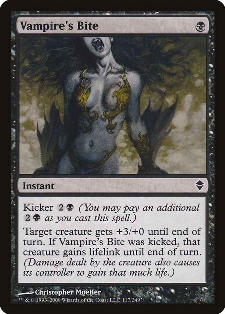 2009 Magic: The Gathering: Zendikar (ZEN) - Vampires Bite (#117, Common) (, Near Mint)