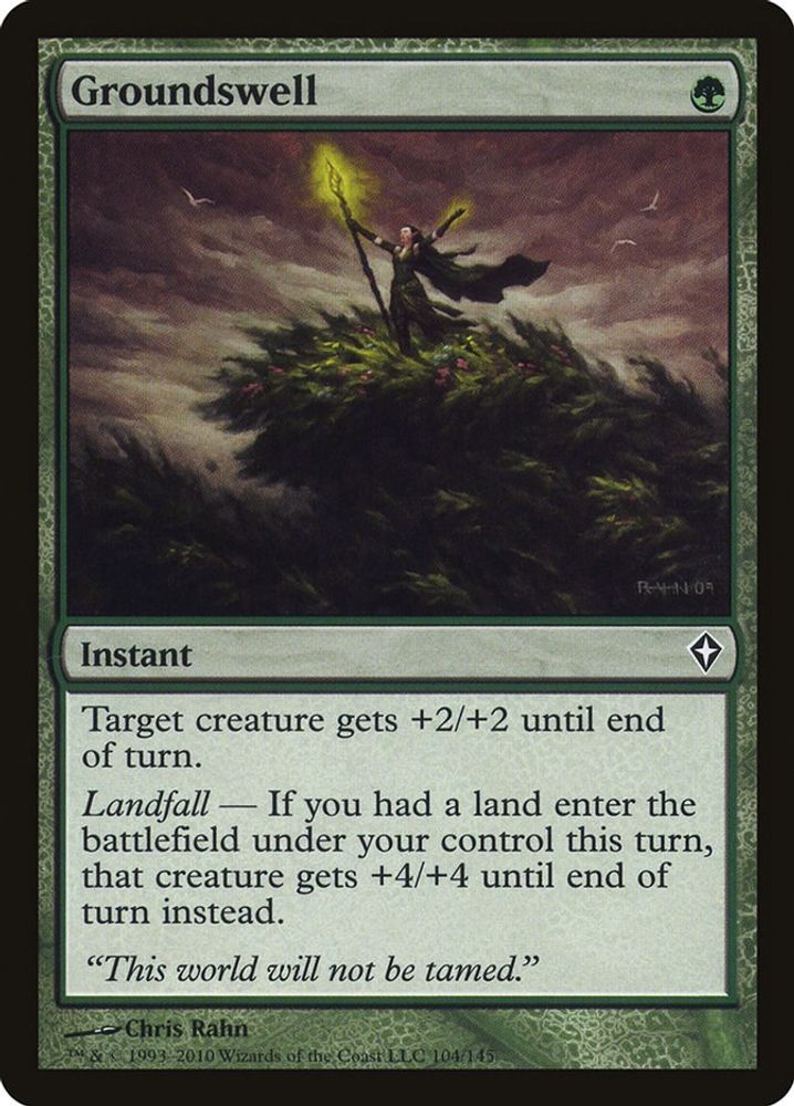 2010 Magic: The Gathering: Worldwake (WWK) - Groundswell (#104, Common) (, Near Mint)