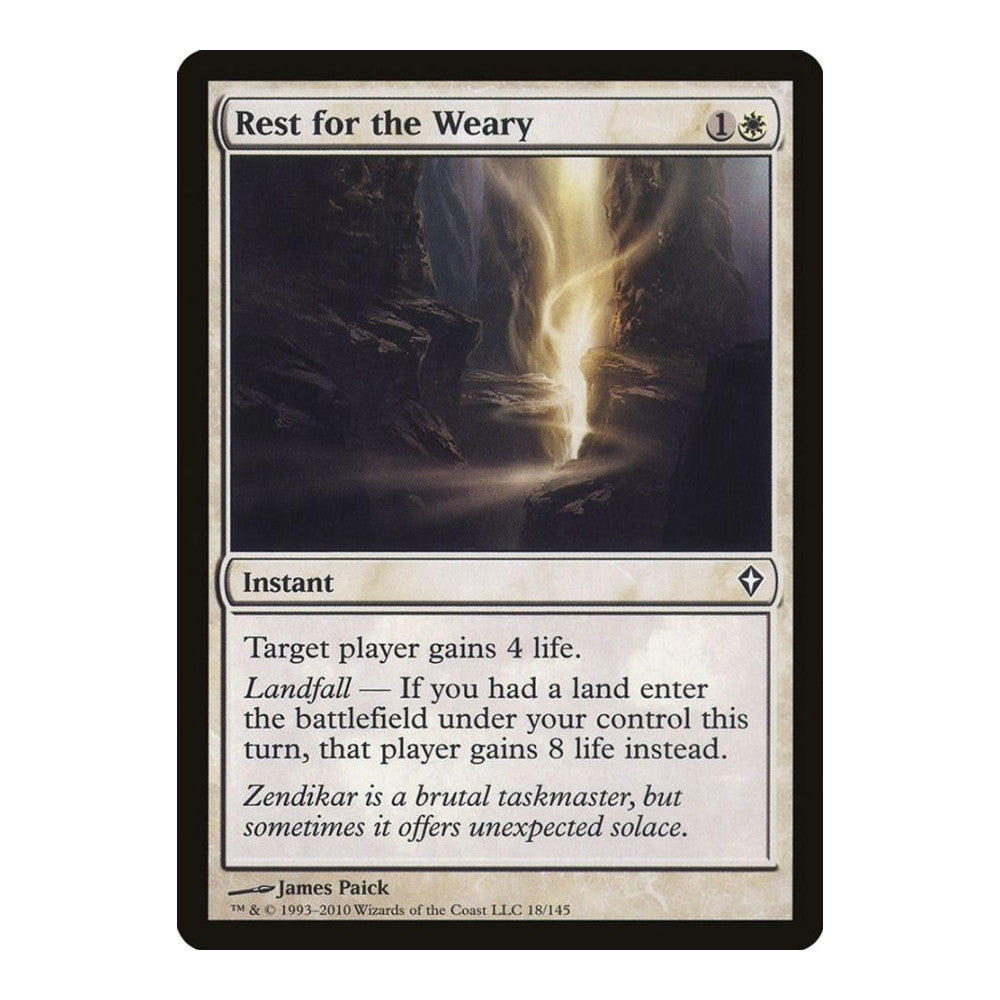 2010 Magic: The Gathering: Worldwake (WWK) - Rest for the Weary (#18, Common) (, Near Mint)