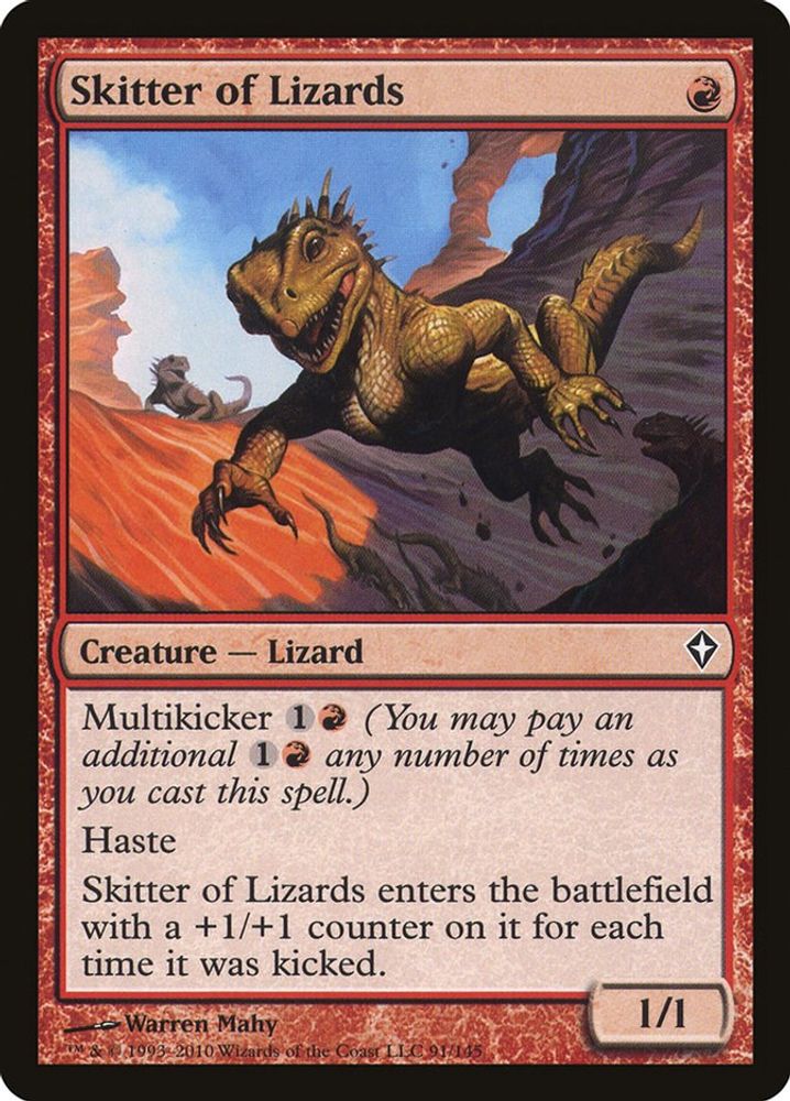 2010 Magic: The Gathering: Worldwake (WWK) - Skitter of Lizards (#91, Common) (, Near Mint)