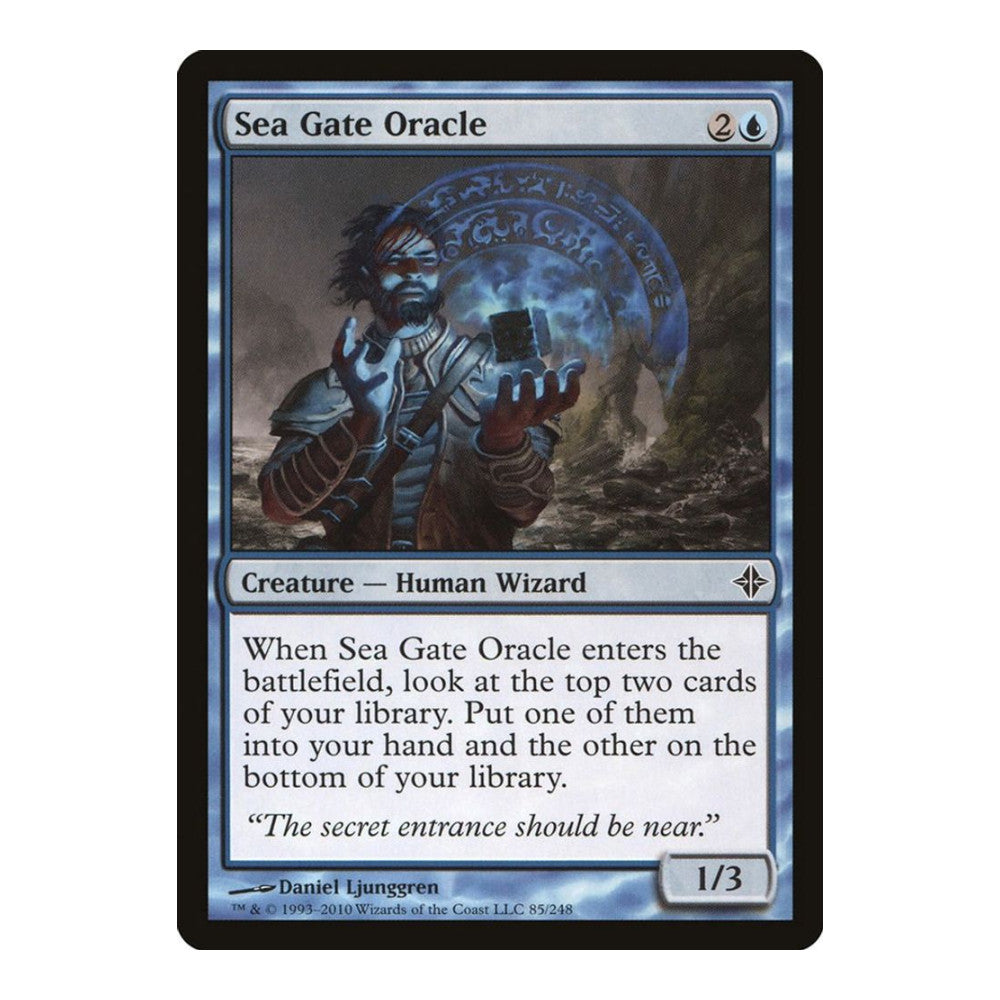 2010 Magic: The Gathering: Rise of the Eldrazi (ROE) - Sea Gate Oracle (#85, Common) (, Near Mint)