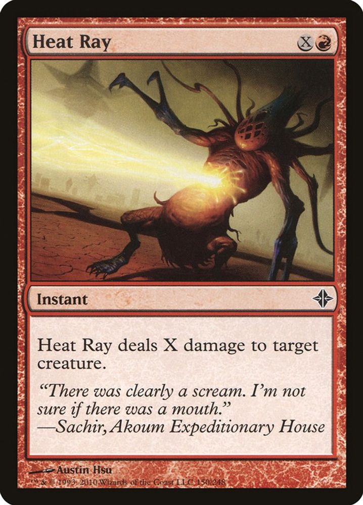 2010 Magic: The Gathering: Rise of the Eldrazi (ROE) - Heat Ray (#150, Common) (, Near Mint)
