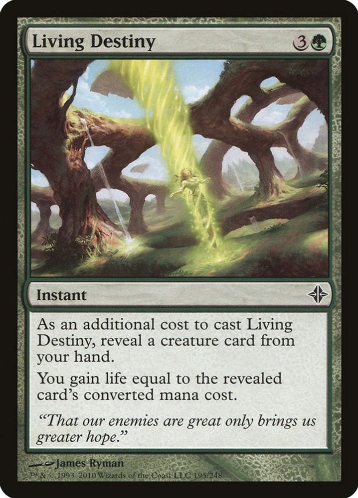 2010 Magic: The Gathering: Rise of the Eldrazi (ROE) - Living Destiny (#195, Common) (, Near Mint)