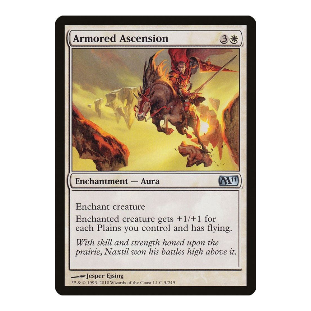 2010 Magic: The Gathering: Magic 2011 (M11) (M11) - Armored Ascension (#5, Uncommon) (, Near Mint)
