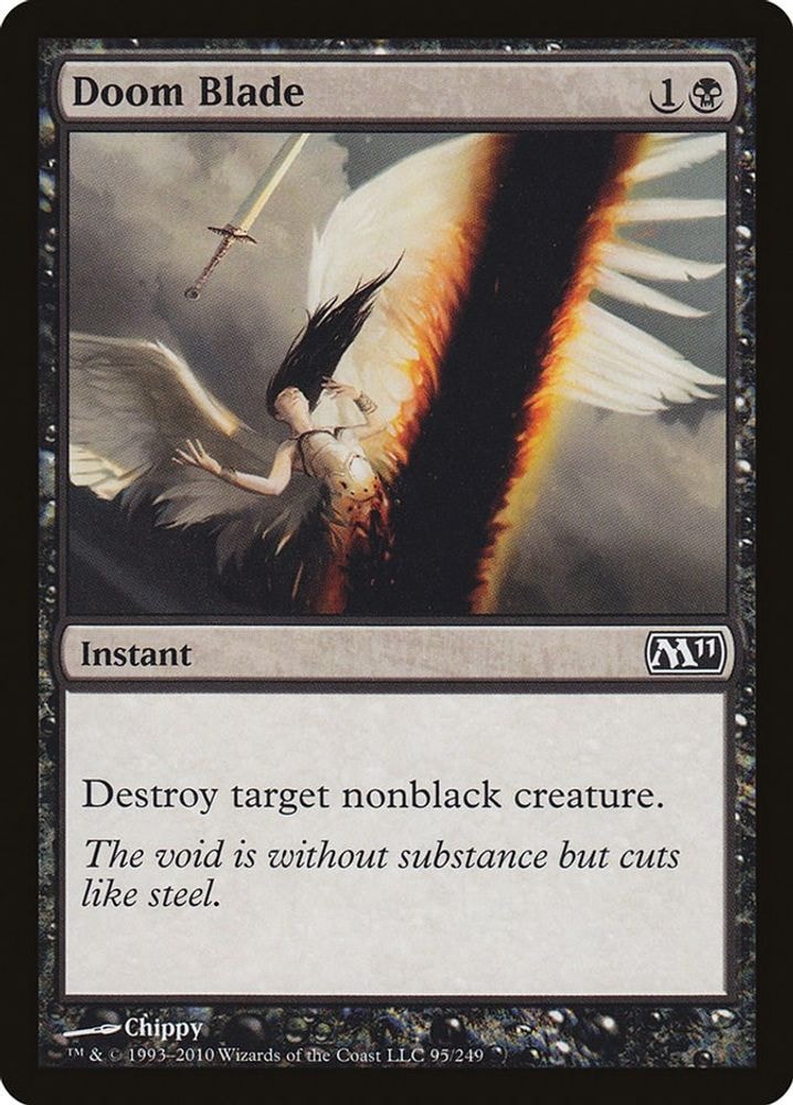 2010 Magic: The Gathering: Magic 2011 (M11) (M11) - Doom Blade (#95, Common) (, Near Mint)