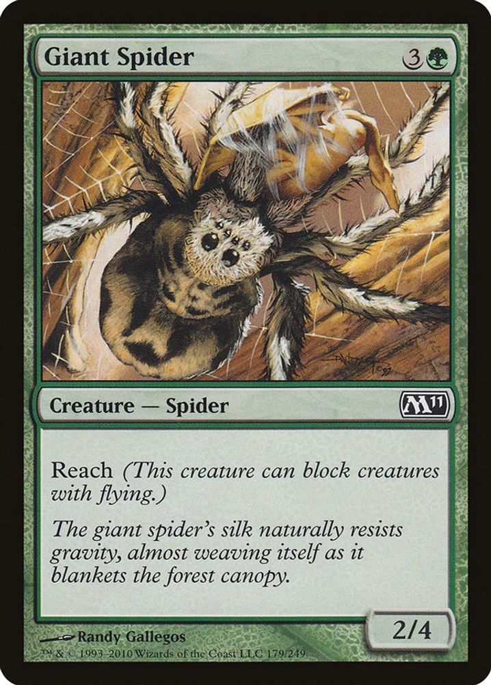 2010 Magic: The Gathering: Magic 2011 (M11) (M11) - Giant Spider (#179, Common) (, Near Mint)