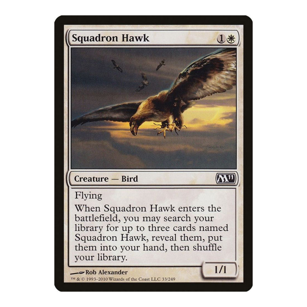 2010 Magic: The Gathering: Magic 2011 (M11) (M11) - Squadron Hawk (#33, Common) (, Near Mint)