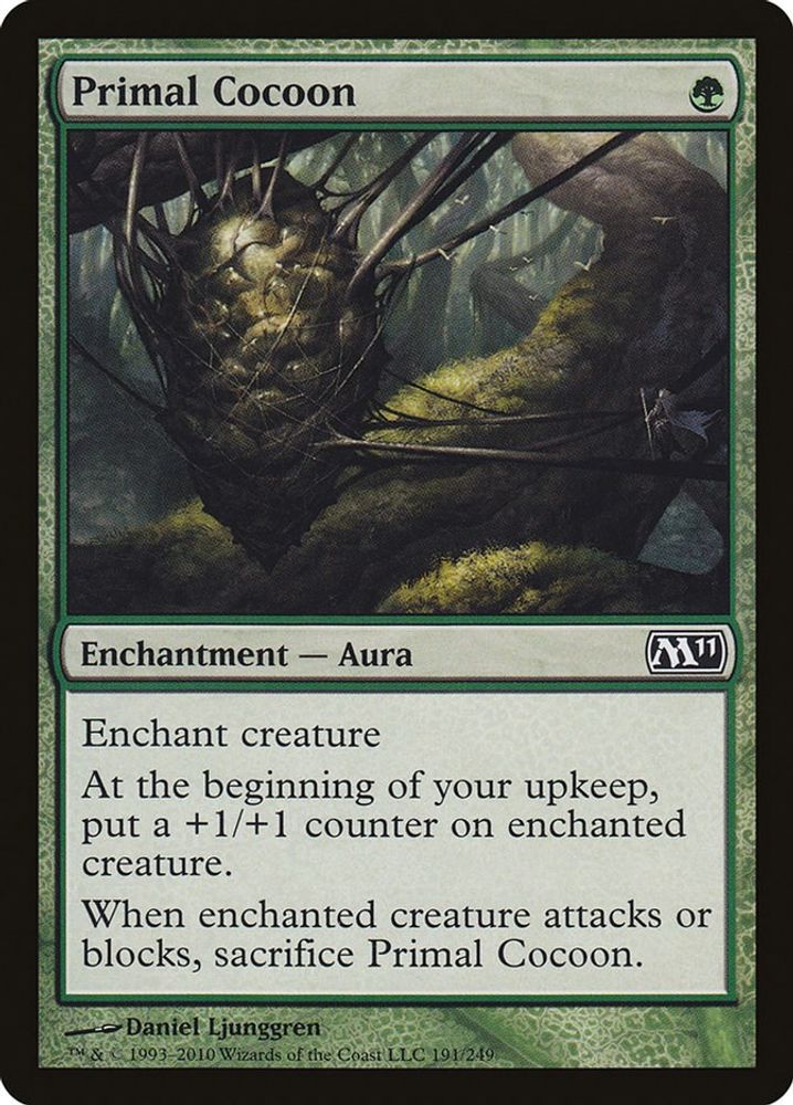 2010 Magic: The Gathering: Magic 2011 (M11) (M11) - Primal Cocoon (#191, Common) (, Near Mint)